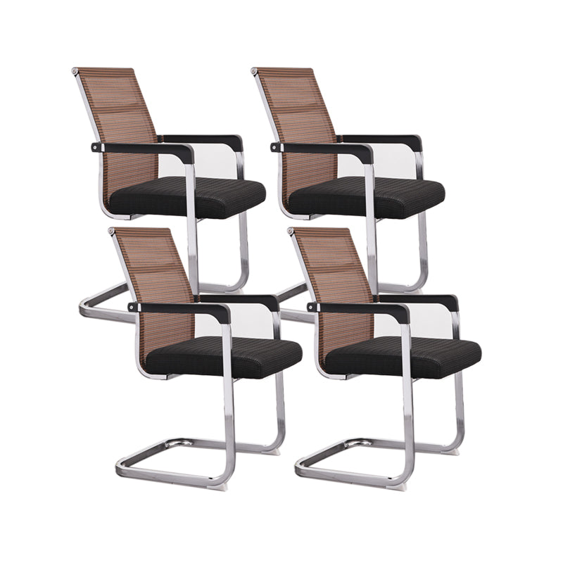 Ergonomische gaas de bureau stoel vaste arm bureaustoel voor thuiskantoor