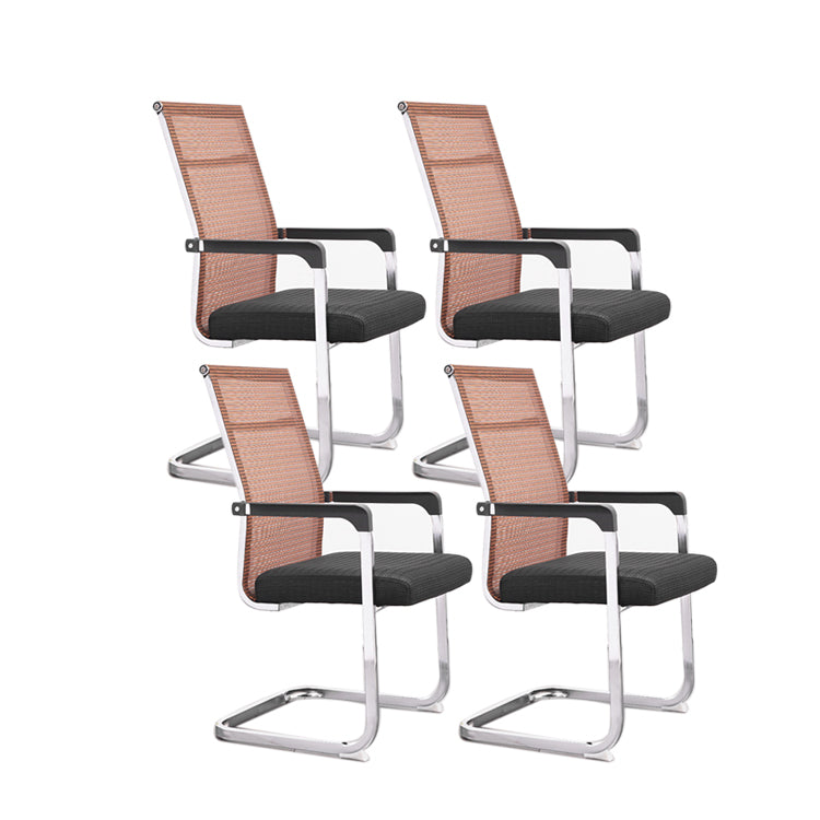 Ergonomische gaas de bureau stoel vaste arm bureaustoel voor thuiskantoor