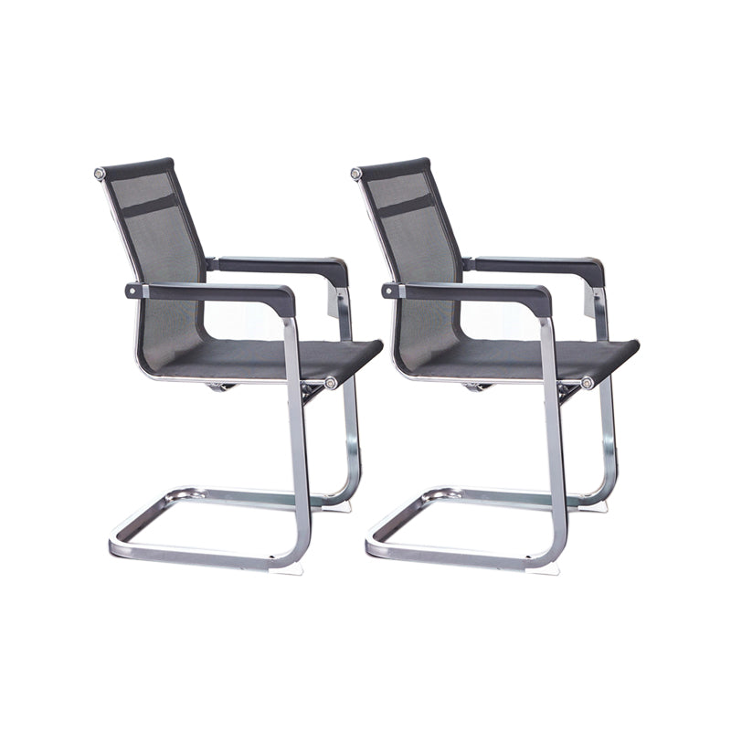 Ergonomische gaas de bureau stoel vaste arm bureaustoel voor thuiskantoor