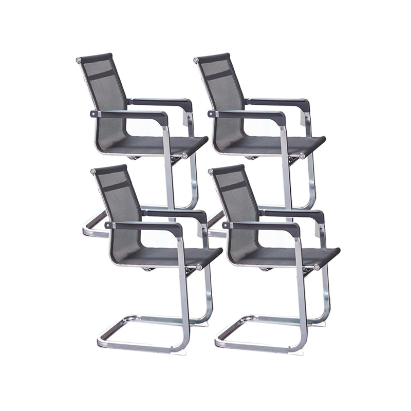 Ergonomische gaas de bureau stoel vaste arm bureaustoel voor thuiskantoor