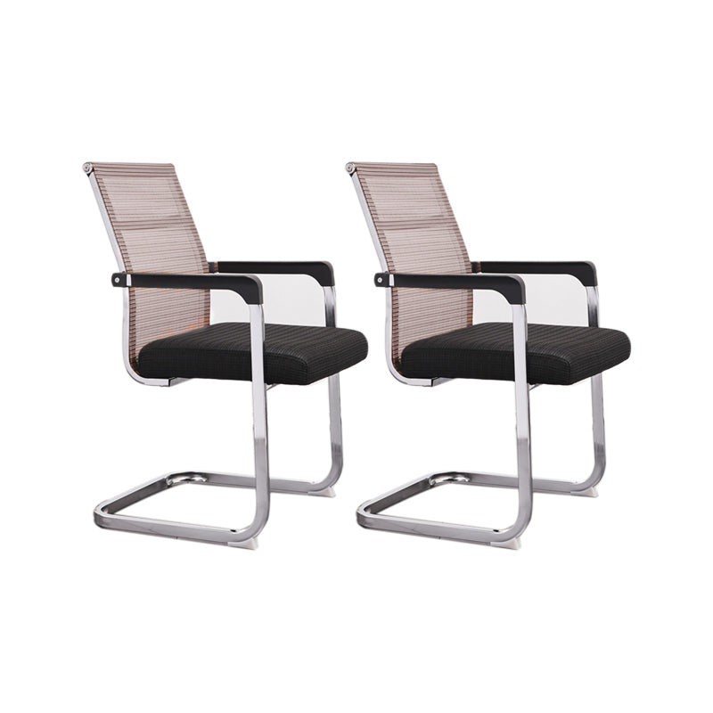 Ergonomische gaas de bureau stoel vaste arm bureaustoel voor thuiskantoor