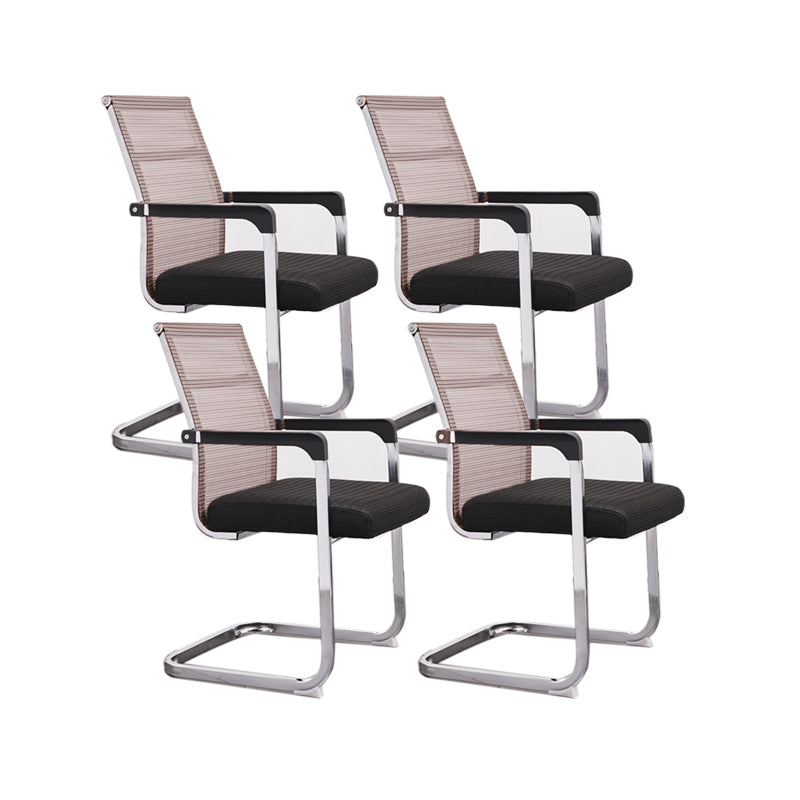 Ergonomische gaas de bureau stoel vaste arm bureaustoel voor thuiskantoor