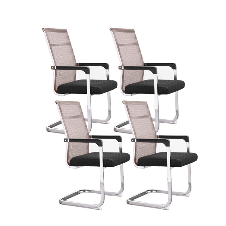 Ergonomische gaas de bureau stoel vaste arm bureaustoel voor thuiskantoor