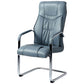 Modern style Task Chair Faux Leather No Wheels Office Chair with Fixed Arms Blue 1 Piece Sponge Clearhalo 'furn' 'furn_office_chair' 'Furniture' 'Office Chairs' 'Office Furniture' 'office_chair' 5553482