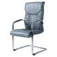 Modern style Task Chair Faux Leather No Wheels Office Chair with Fixed Arms Sky Blue 1 Piece Clearhalo 'furn' 'furn_office_chair' 'Furniture' 'Office Chairs' 'Office Furniture' 'office_chair' 5553485