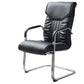 Modern style Task Chair Faux Leather No Wheels Office Chair with Fixed Arms Textured Black 1 Piece Sponge Clearhalo 'furn' 'furn_office_chair' 'Furniture' 'Office Chairs' 'Office Furniture' 'office_chair' 5553491