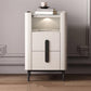 22 inch H Nightstand Moderne Open opbergsteen Top 2-ladel nachttafel met benen