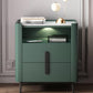 22 inch H Nightstand Moderne Open opbergsteen Top 2-ladel nachttafel met benen