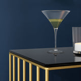 Moderner Glas Top Nachttisch Metall Nicht-Storage-Eisenbett Nachttisch