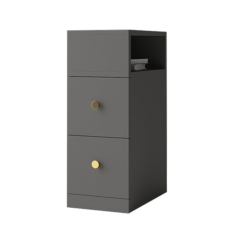 Imitazione in legno comodino moderno moderno 2-cassetto di stoccaggio aperto 26 pollici H tavolo notturno