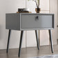 18 Inch H Nightstand 1-Drawer Storage Solid Wood Modern Night Table with Legs Grey Clearhalo 'Bedroom Furniture' 'furn' 'furn_night_stand' 'Furniture' 'night_stand' 'Nightstands' 5553725