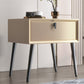 18 Inch H Nightstand 1-Drawer Storage Solid Wood Modern Night Table with Legs Champagne Clearhalo 'Bedroom Furniture' 'furn' 'furn_night_stand' 'Furniture' 'night_stand' 'Nightstands' 5553728