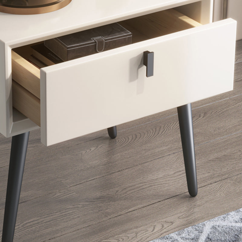 18 Inch H Nightstand 1-Drawer Storage Solid Wood Modern Night Table with Legs Clearhalo 'Bedroom Furniture' 'furn' 'furn_night_stand' 'Furniture' 'night_stand' 'Nightstands' 5553732