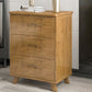 Modern Open Storage Night Table Solid Wood Brown Nightstand with Legs
