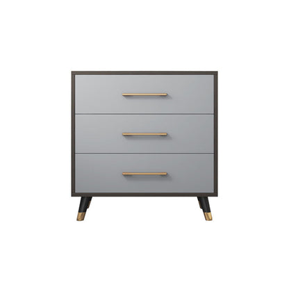 Dresse al petto di stoccaggio grigio da 16 "D con cassetta per 3/4/5