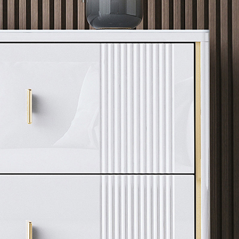 Cómoda doble estilo Glam con almacenamiento de pizarra moderna y 6/8 cajones