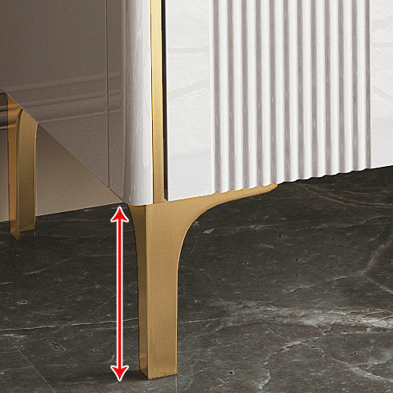 Cómoda doble estilo Glam con almacenamiento de pizarra moderna y 6/8 cajones