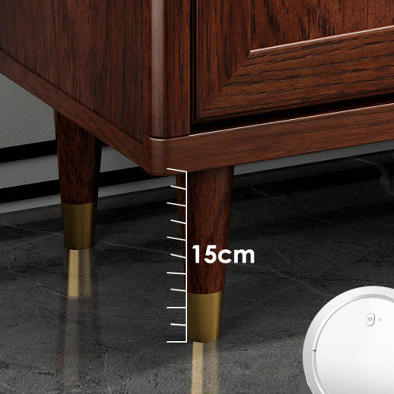 16 "D Commotte de rangement de rangement marron moderne avec tiroirs