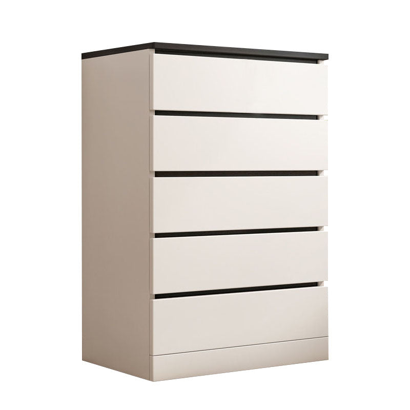 23.5" X 16" Storage Chest Modern Vertical Lingerie Chest with 5 / 6 Drawers 24"L x 16"W x 43"H Black-White 5 Clearhalo 'Bedroom Furniture' 'Dressers & Chests' 'dressers_chests' 'furn' 'furn_dressers_chests' 'Furniture' 5554024