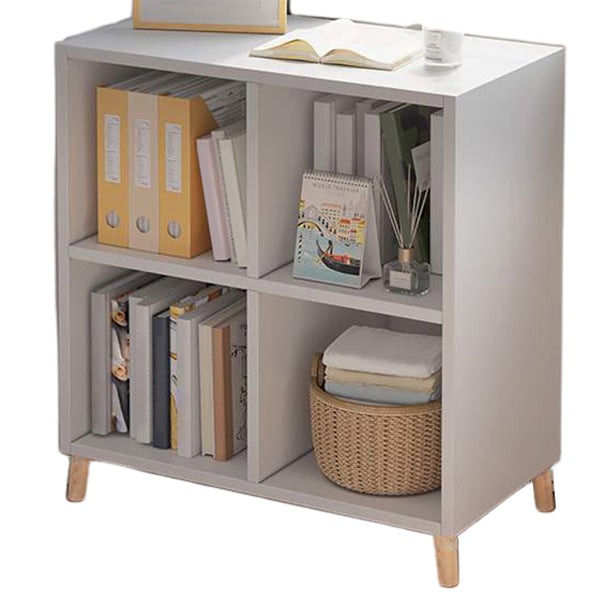 Moderne standaard houten boekenkast gesloten terug boekenplank voor balkon en woonkamer