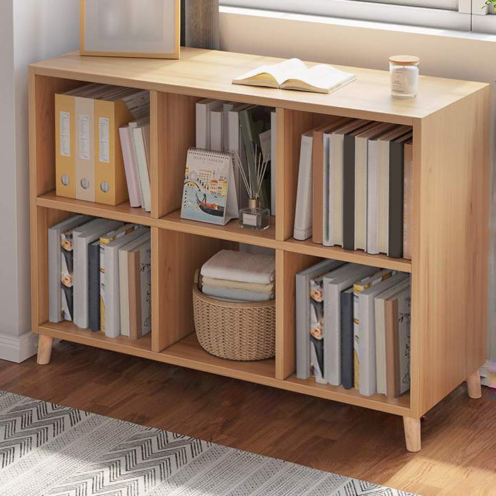 Moderne standaard houten boekenkast gesloten terug boekenplank voor balkon en woonkamer