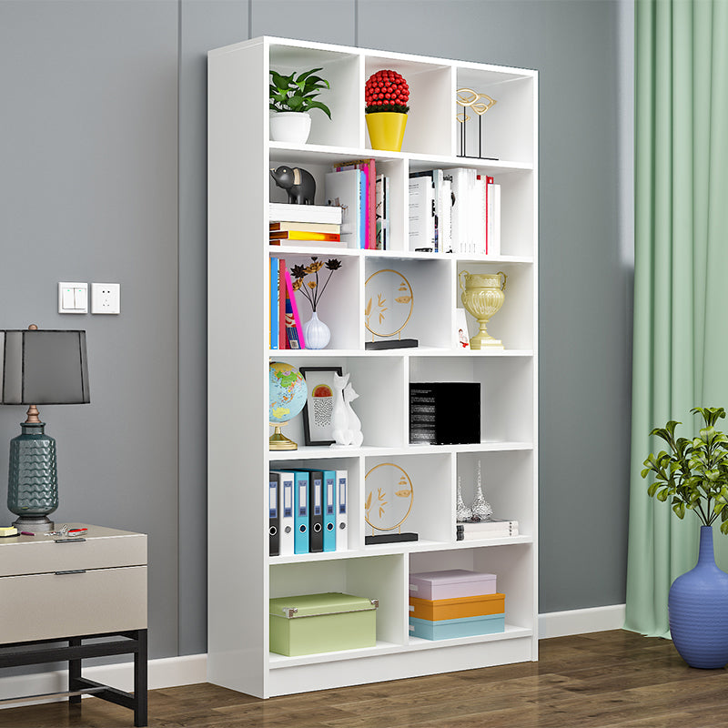 71 "H X 9.5" W MODERNE BOEKSPELS HOUTEN Gesloten Back -Coster met rechthoekige planken