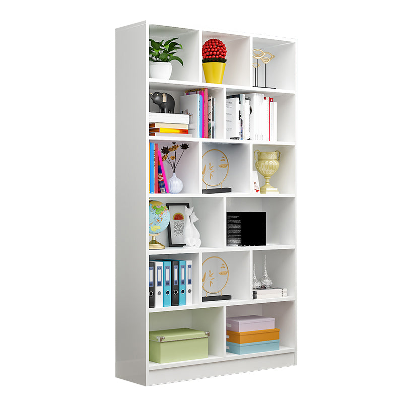 71 "H X 9.5" W MODERNE BOEKSPELS HOUTEN Gesloten Back -Coster met rechthoekige planken