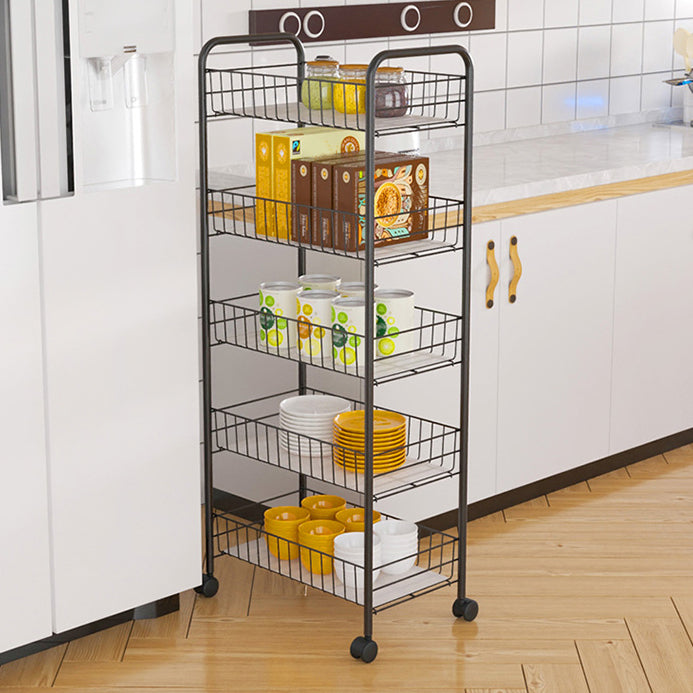 Modern Etagere Metal Bookcase Open Back Bookshelf for Balcony and Living Room Clearhalo 'Bookcases' 'furn' 'furn_bookcases' 'Furniture' 'Office Furniture' 5554211