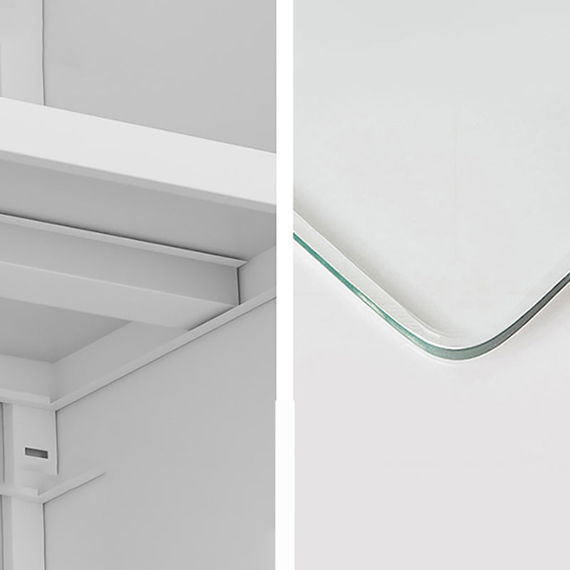 13 "brede moderne boekenplank gesloten terug boekenkast met rechthoekige planken