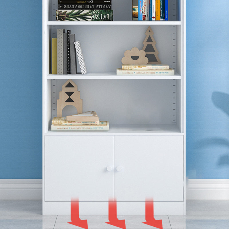 13 "brede moderne boekenplank gesloten terug boekenkast met rechthoekige planken