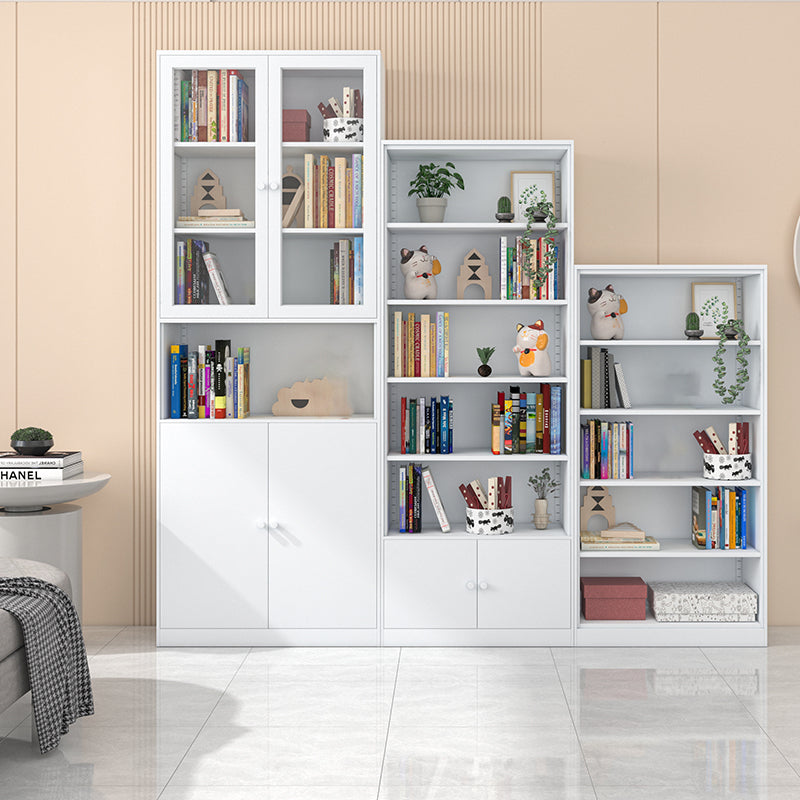 13 "brede moderne boekenplank gesloten terug boekenkast met rechthoekige planken