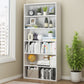 Modern Style Bookshelf Closed Back Engineered Wood Urban Bookcase for Home