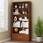 Modern Style Bookshelf Closed Back Engineered Wood Urban Bookcase for Home