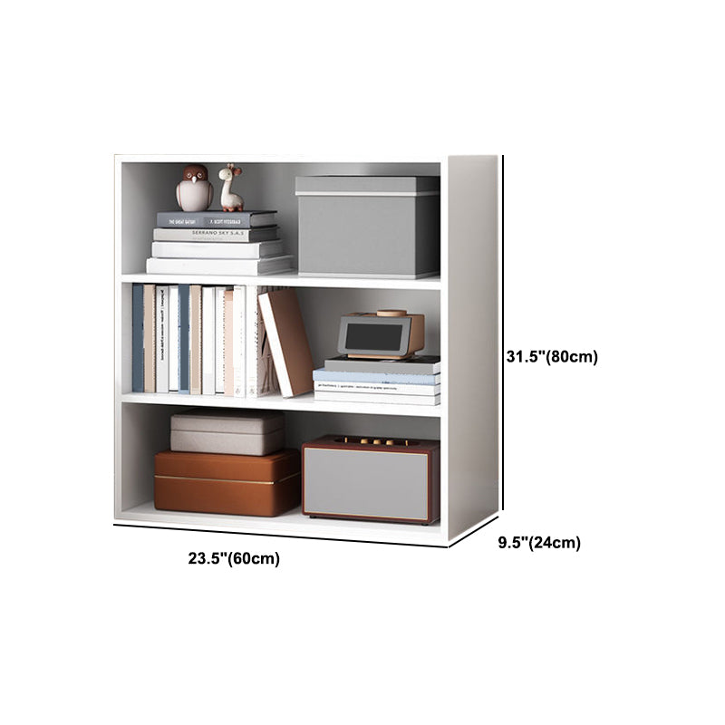 Modern Style Bookshelf Closed Back Engineered Wood Urban Bookcase for Home