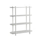 Libreria moderna bianca ingegnerizzato in legno Multi -tiers Etagere Open Bookshelf per Home Office