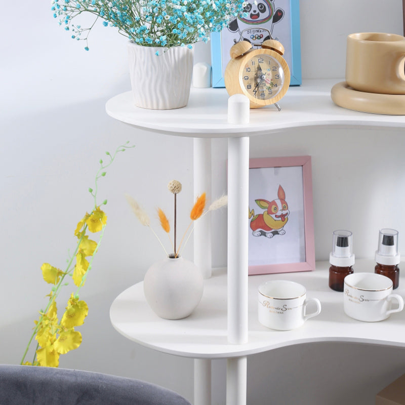 Libreria moderna bianca ingegnerizzato in legno Multi -tiers Etagere Open Bookshelf per Home Office