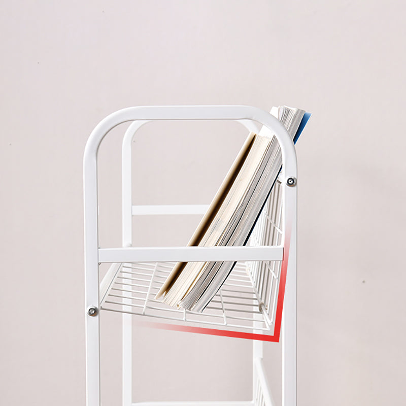 モダンな金属製の本棚垂直etagereオープンバック本棚のburnish