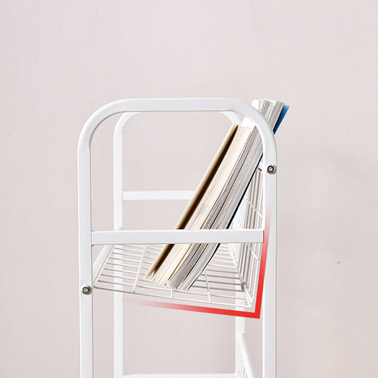 モダンな金属製の本棚垂直etagereオープンバック本棚のburnish