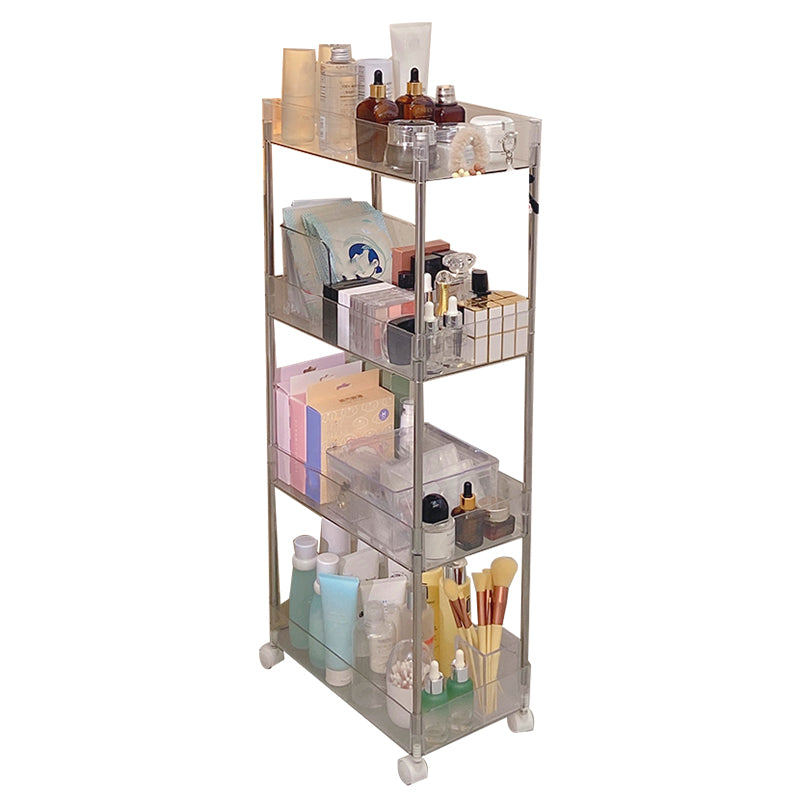 Moderne pure witte plank boekenkast etagere plastic boekenkast multi -tiers voor kantoor
