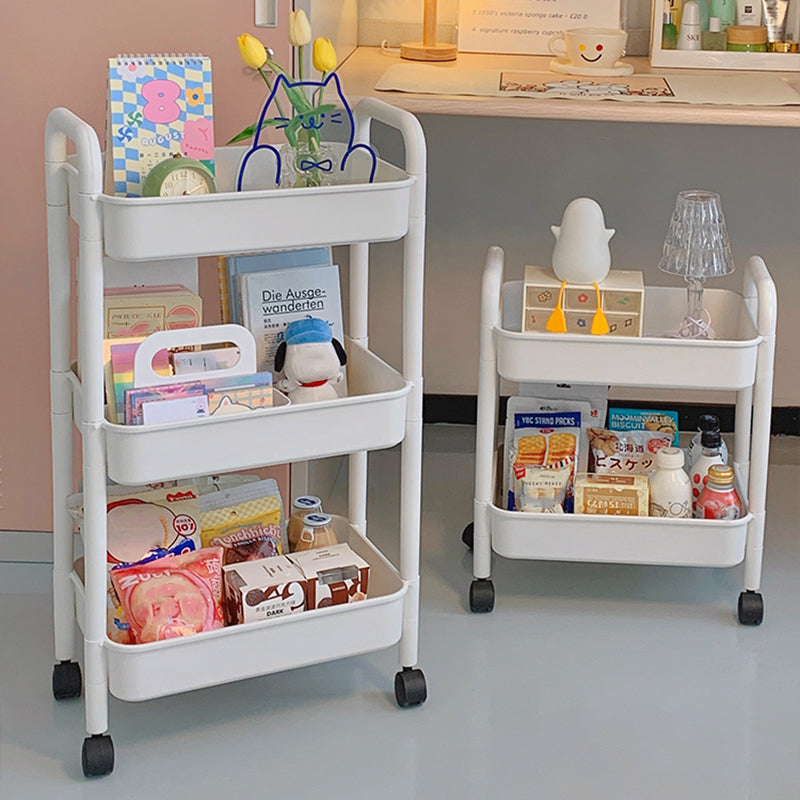 Moderne pure witte plank boekenkast etagere plastic boekenkast multi -tiers voor kantoor