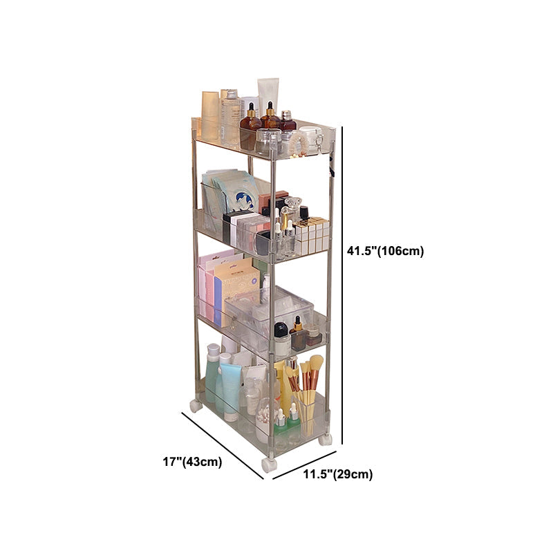 Moderne pure witte plank boekenkast etagere plastic boekenkast multi -tiers voor kantoor