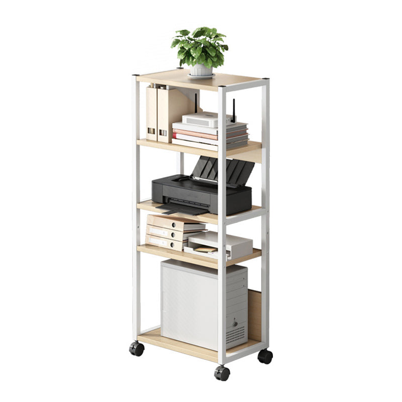 Adjustable and Metal Bookcase 11.8-inch Wide Contemporary Bookshelf