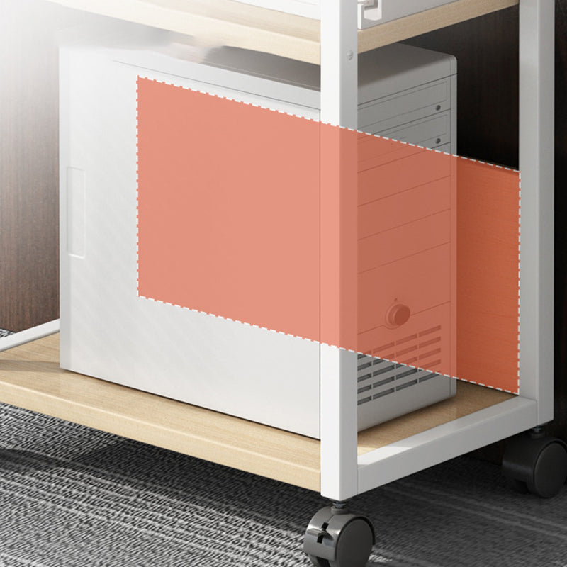 Adjustable and Metal Bookcase 11.8-inch Wide Contemporary Bookshelf