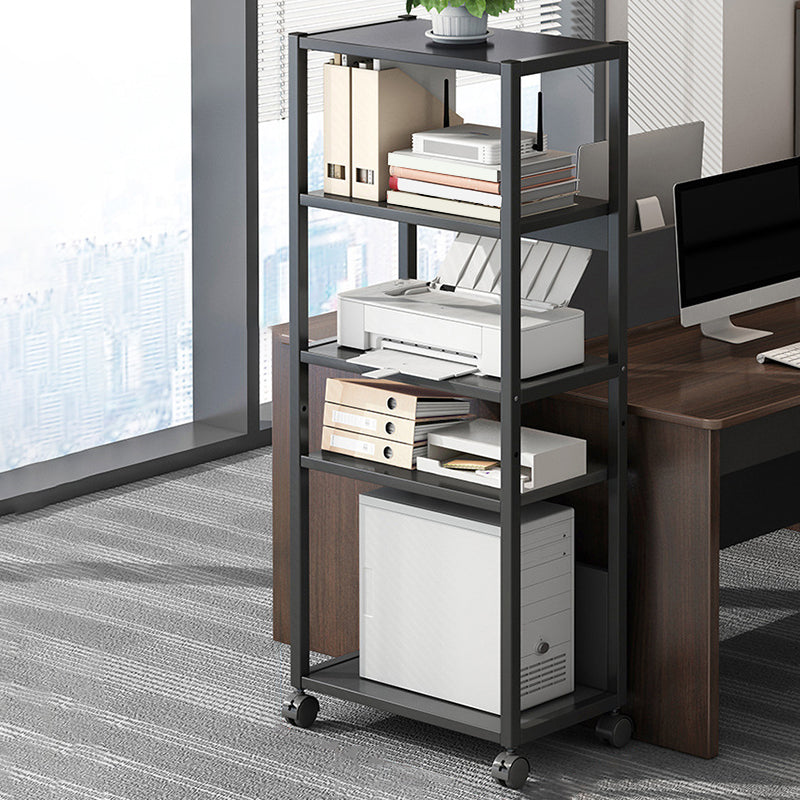 Adjustable and Metal Bookcase 11.8-inch Wide Contemporary Bookshelf