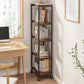 Adjustable and Metal Bookcase 11.8-inch Wide Contemporary Bookshelf