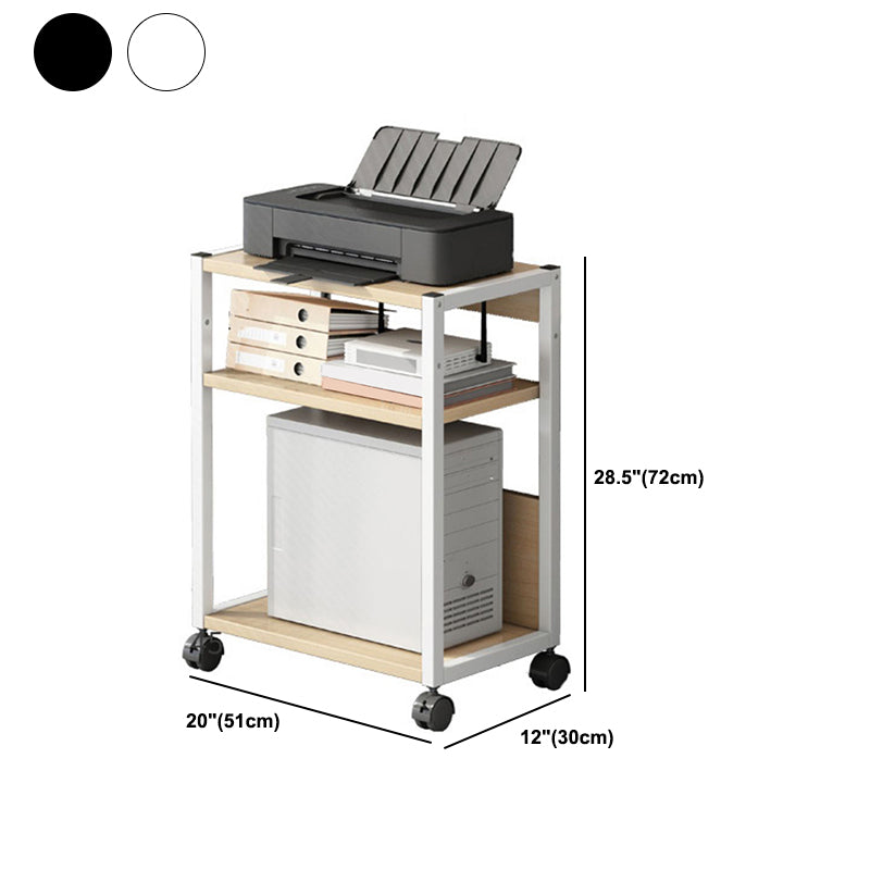 Adjustable and Metal Bookcase 11.8-inch Wide Contemporary Bookshelf