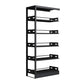 Standard Metal Bookshelf 5 Tiers Contemporary Bookcase for Home Office 78.7"H 35.5"L x 18"W x 79"H Black Clearhalo 'Bookcases' 'furn' 'furn_bookcases' 'Furniture' 'Office Furniture' 5554492