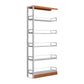 Standard Metal Bookshelf 5 Tiers Contemporary Bookcase for Home Office 78.7"H 35.4"L x 11.8"W x 78.7"H Light Wood Clearhalo 'Bookcases' 'furn' 'furn_bookcases' 'Furniture' 'Office Furniture' 5554498