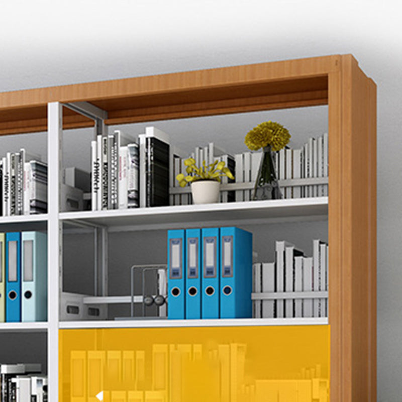 Standard Metal Bookshelf 5 Tiers Contemporary Bookcase for Home Office 78.7"H Clearhalo 'Bookcases' 'furn' 'furn_bookcases' 'Furniture' 'Office Furniture' 5554501