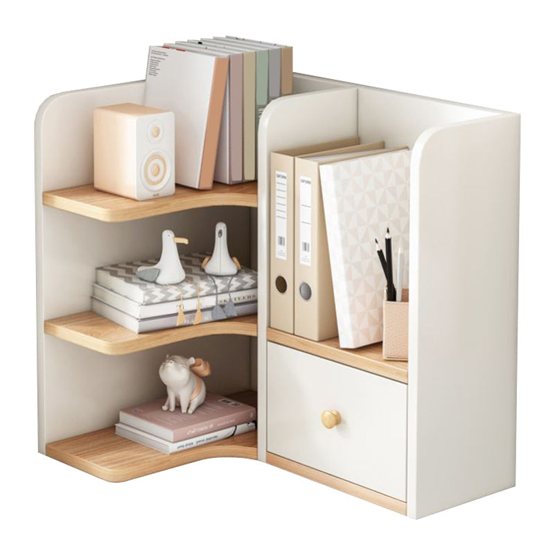 Contemporary Engineer Wood Bookshelf Open Back Bookcase for Home Office